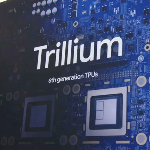 Google's Trillium (6th-generation TPU) keynote slide